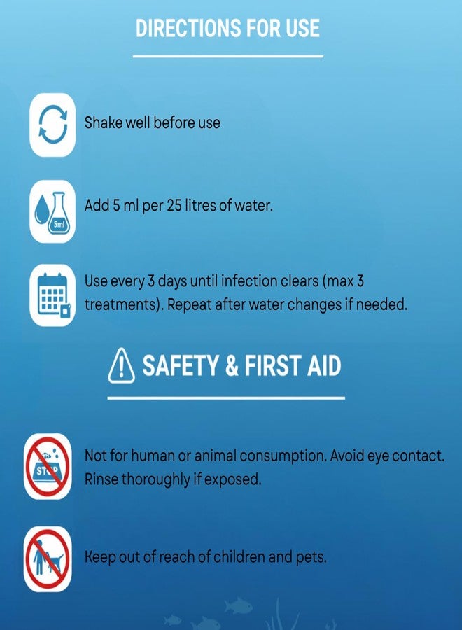 سلسلة فيش سيف المضادة للفطريات | علاج فطري طبيعي | لجميع أسماك الزينة (30 مل) - Image 4